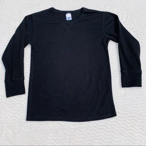 Boys long sleeve black shirt
